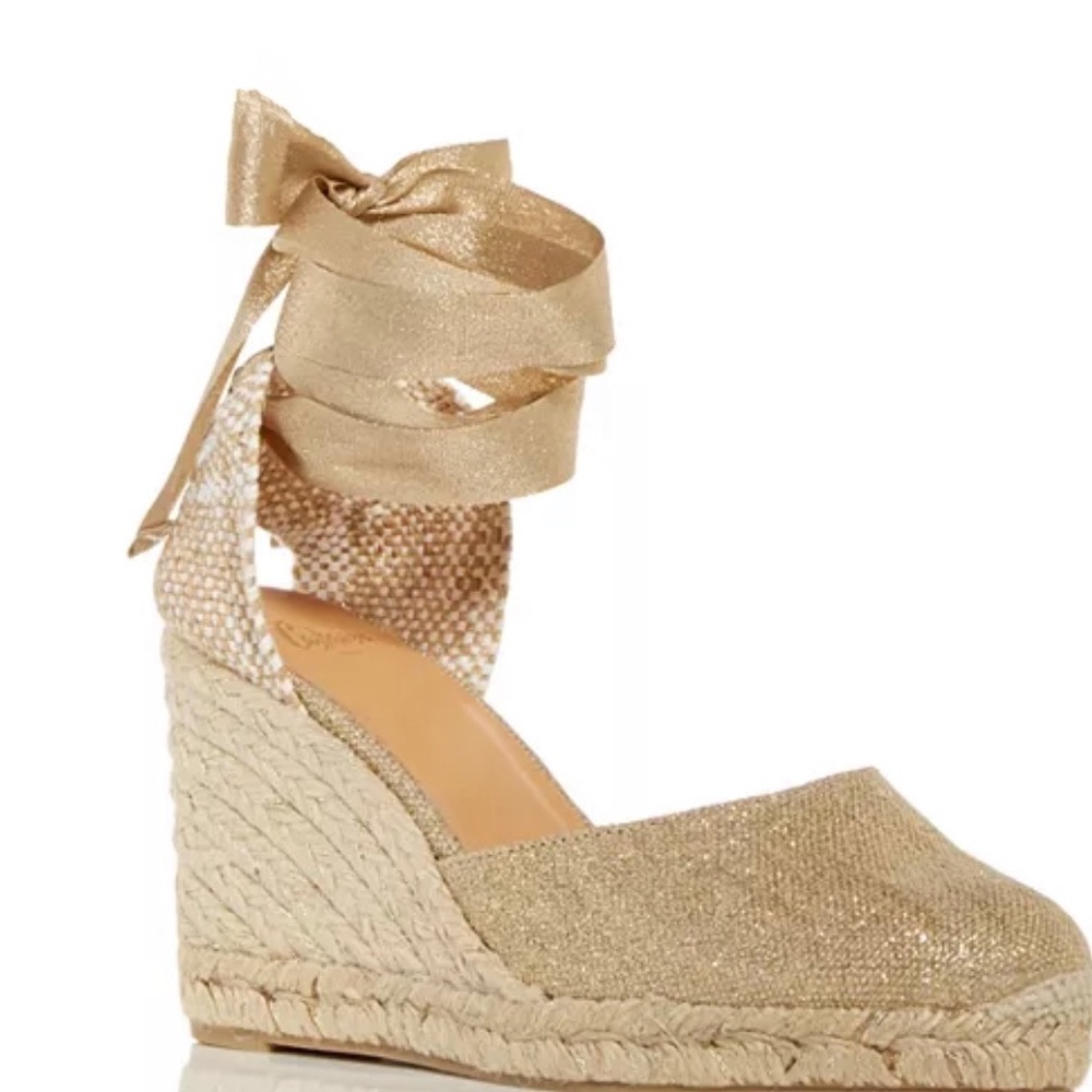 Never worn Castaner Espadrille tie up wedges